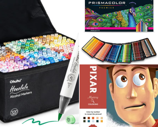 📚🖍️ Coloring and Relaxation Corner cover photo collage