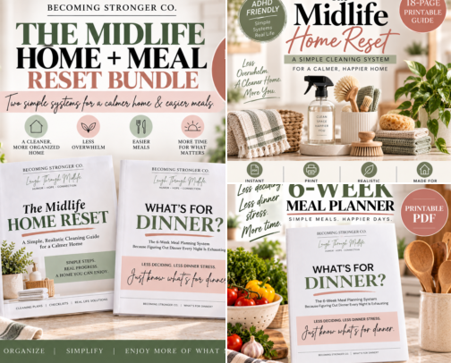 Simple Home & Life Reset Tools for Women 40+ cover photo collage