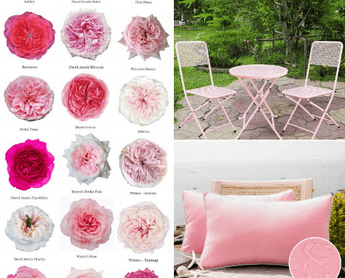 Pink Garden cover photo collage