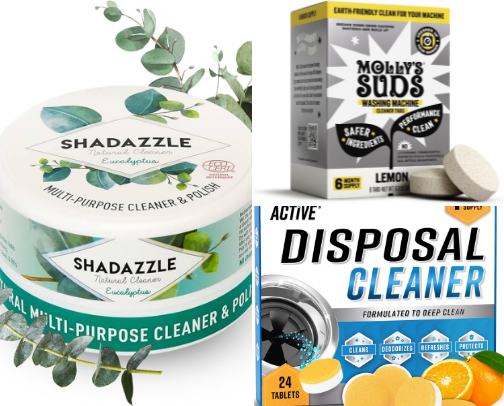 Cleaning with less toxic ingredients cover photo collage