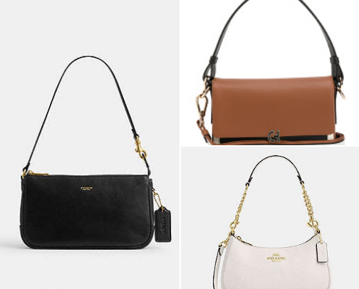 Branded Purses under 200 dollars cover photo collage