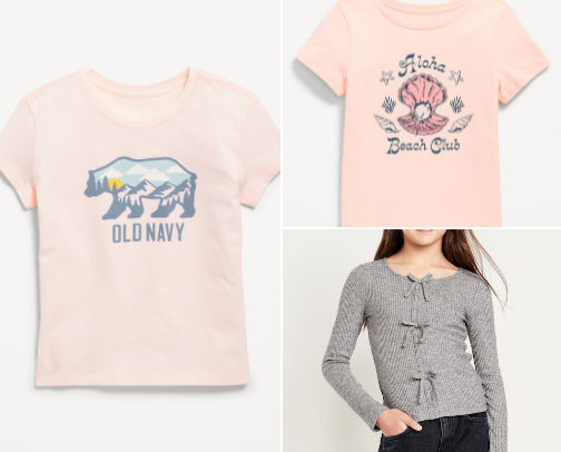 Girls shirts cover photo collage