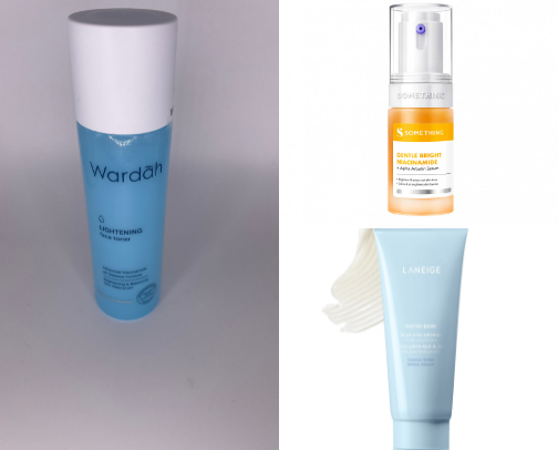 glowing skincare routine cover photo collage