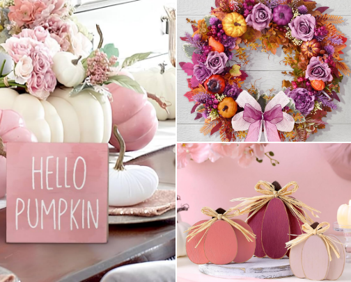 PINK Fall Vibes💖 cover photo collage