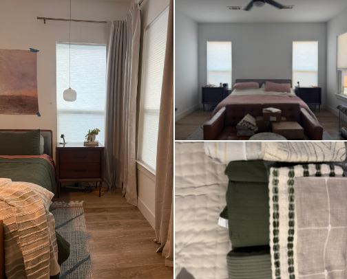 Bedroom Makeover cover photo collage