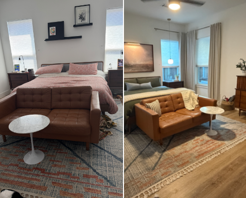 Bedroom Makeover cover photo collage