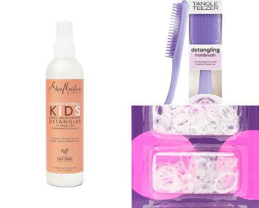 Toddler hair products we use daily 🎀 cover photo collage