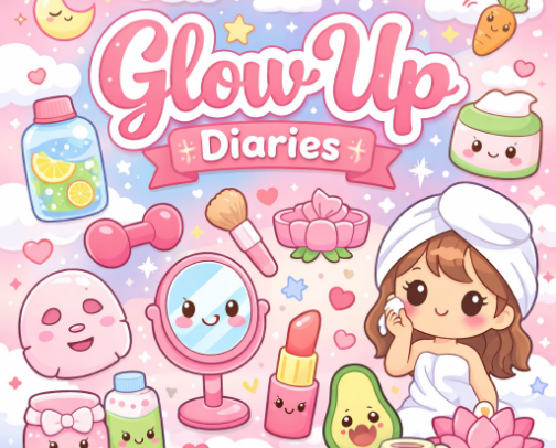Glammed & Glowing cover photo collage