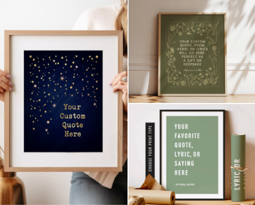 Top 10 Personalized Custom Wall Arts - Make It YOUR Space cover photo collage