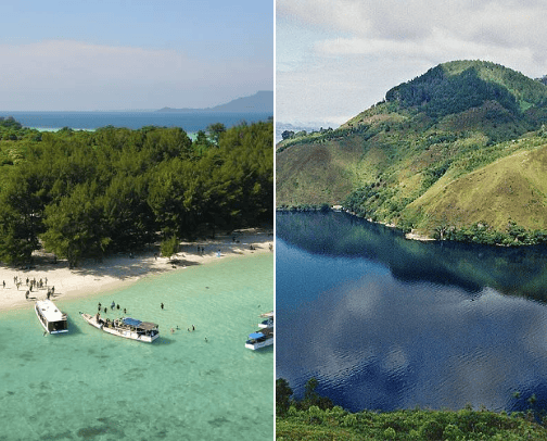 BEAUTIFUL PLACES IN INDONESIA cover photo collage