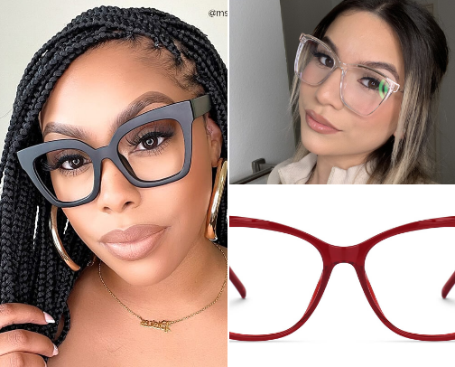 "Framed & Fabulous: Specs That Steal the Spotlight" cover photo collage