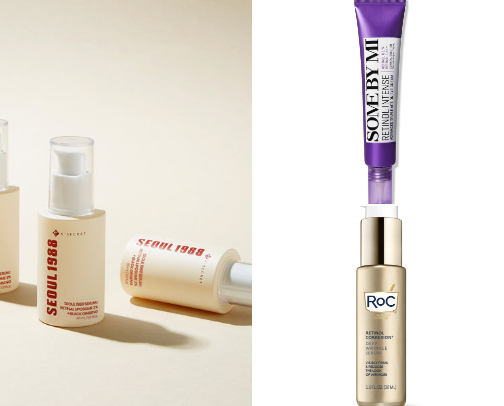 Anti aging skin care - retinols, retinal, backuchoil and more cover photo collage