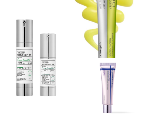 Mature Skin skincare  (anti-aging, retinols, retinal, peptides - to slow rhe aging process) cover photo collage