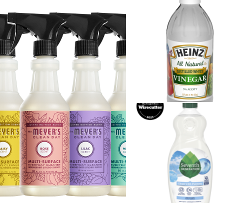 Sensitive Cleany Stuff - 1 step, minimal products for a clean and SAFE home. cover photo collage