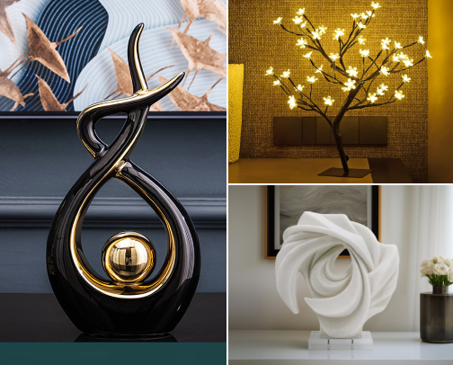 Modern Home Decor: Aesthetic Accents & Minimalist Mood-Makers cover photo collage