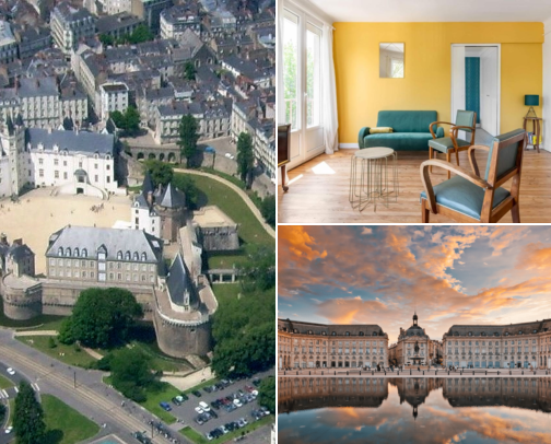 Nantes, France: Castles, Creative Wonders, Riverside Stays cover photo collage