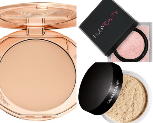 Setting powders cover photo collage