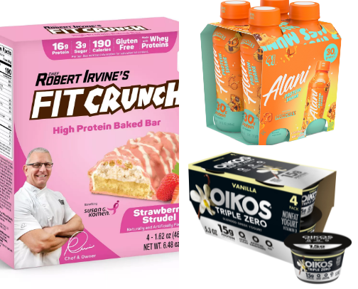 High protein snacks/foods! cover photo collage
