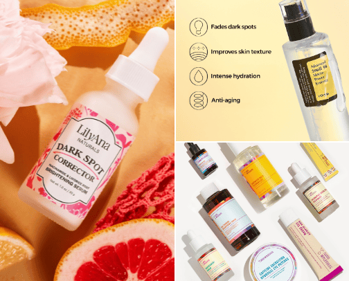 Skincare products I love! cover photo collage