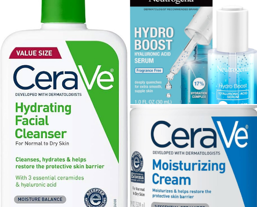 Hydration Hero^ Skincare Routine (Normal to Dry Skin) cover photo collage