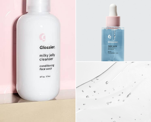 Acne-safe skincare routine cover photo collage