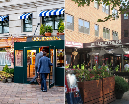 D.C. Restaurants + Bars cover photo collage