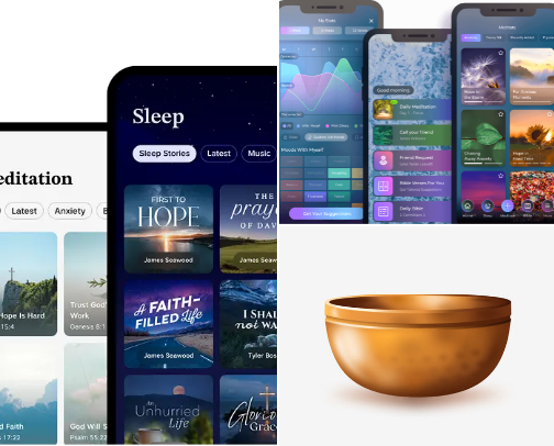 Meditation Apps I’m Loving in 2026 and Will Try! cover photo collage