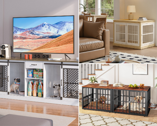 Stylish Dog Crates cover photo collage