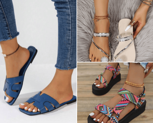 Women's shoes cover photo collage