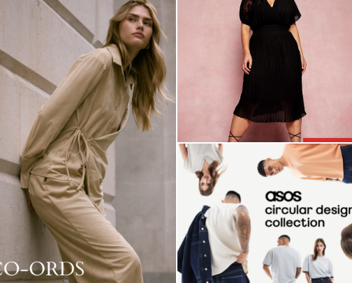Clothing sites cover photo collage