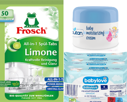 Dm drugstore baby products cover photo collage