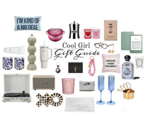 Cool girl gift guide cover photo collage
