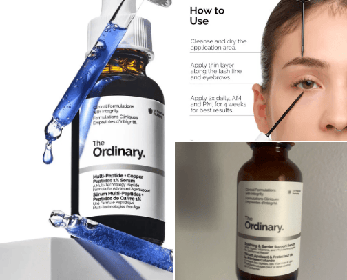 The Ordinary skincare cover photo collage
