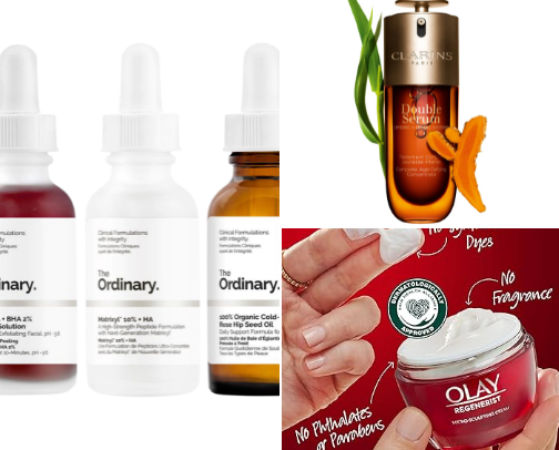 Skincare cover photo collage