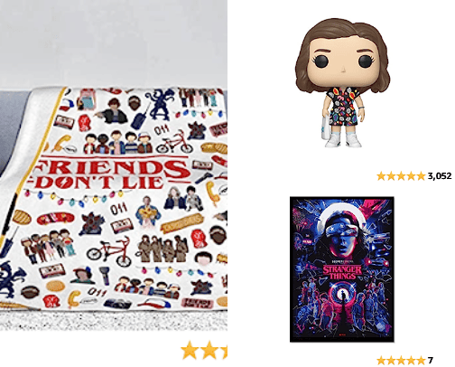 Stranger things fan merchandise cover photo collage