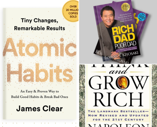 Self improvement books 📚 cover photo collage