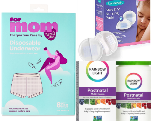 Top 10 Postpartum Essentials cover photo collage