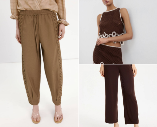 Brown Outfits cover photo collage