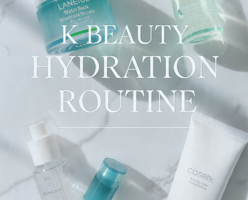K-BEAUTY HYDRATION ROUTINE 💧 for Dry & Dehydrated Skin cover photo collage