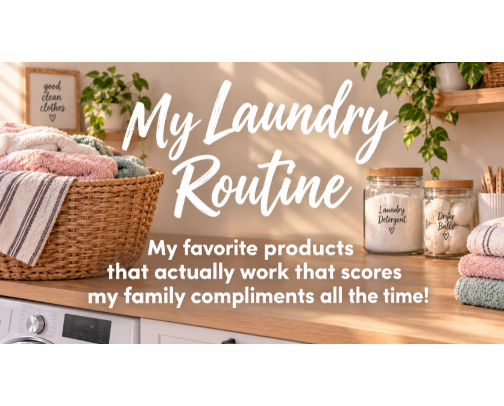 My Laundry Routine cover photo collage