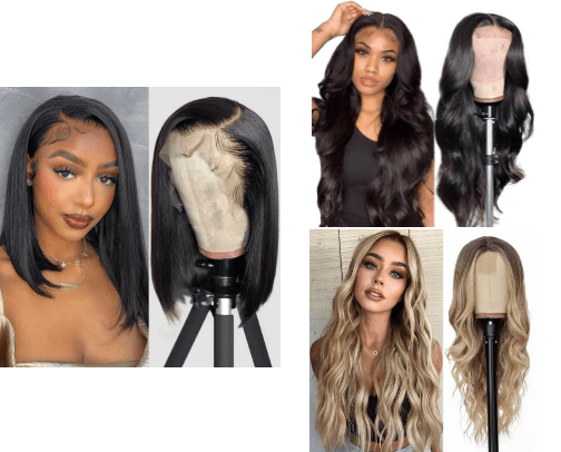 "Wig Confidence: Embracing Your New Look with Grace" cover photo collage
