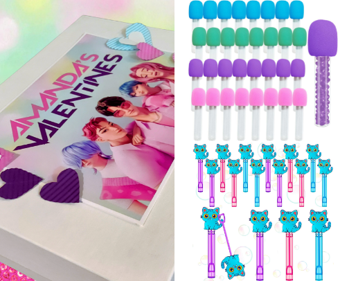 K-Pop Demon Hunter Valentine Ideas 💜 cover photo collage