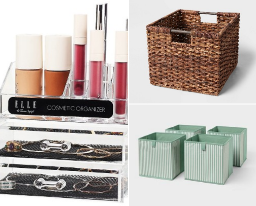 Organise the stress away! Boxes, baskets and little tricks that I love for home. cover photo collage
