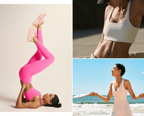 Fave Athletic Apparel / Activewear / Athleisure cover photo collage