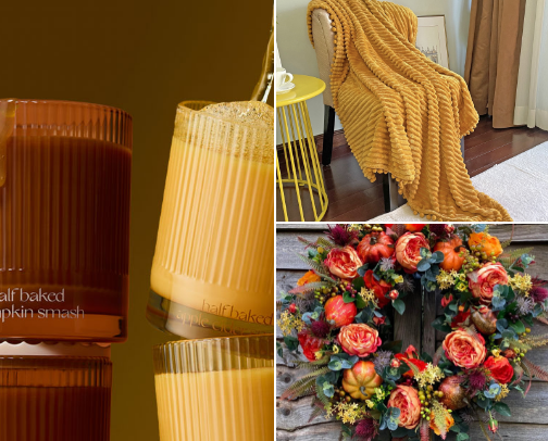 🍁essentials for the coziest home on the block! 🍁 🍂 🏡 cover photo collage