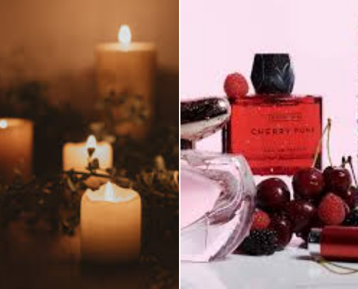Fragrances/scents cover photo collage