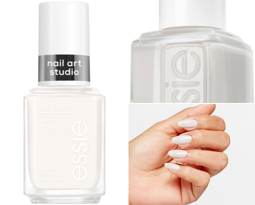 Recreate Anne Hathaway's viral “Coconut Jelly gloss” nails cover photo collage