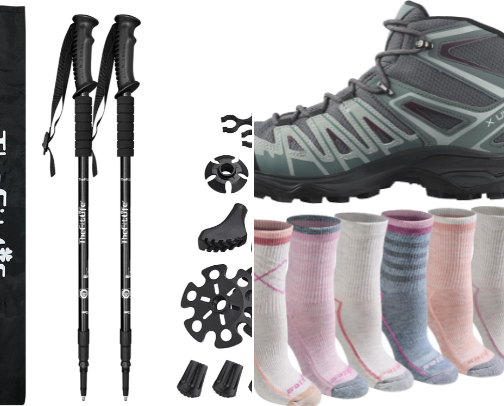 Amazon Hiking Gear cover photo collage