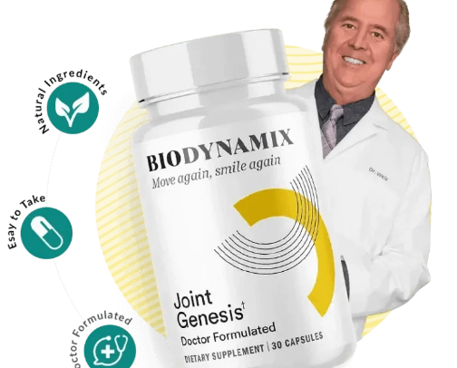 BIODYNAMIX - Joint Genesis™ is a brand-new, doctor-formulated joint health supplement born out of Ivy League research, and backed by real-world results. cover photo collage
