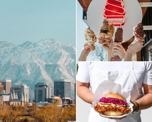 Salt Lake City FOOD! cover photo collage